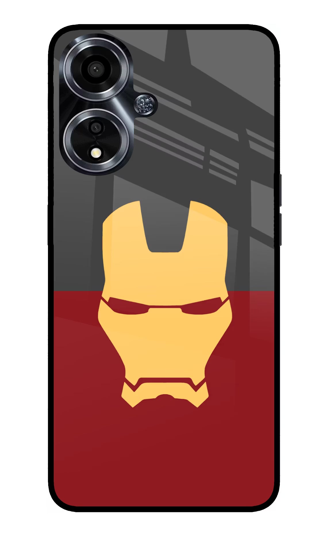 Ironman Oppo A59 5G Glass Case Back Cover by Casekaro