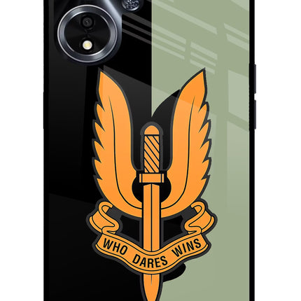 Balidan Logo Oppo A59 5G Glass Case Back Cover by Casekaro