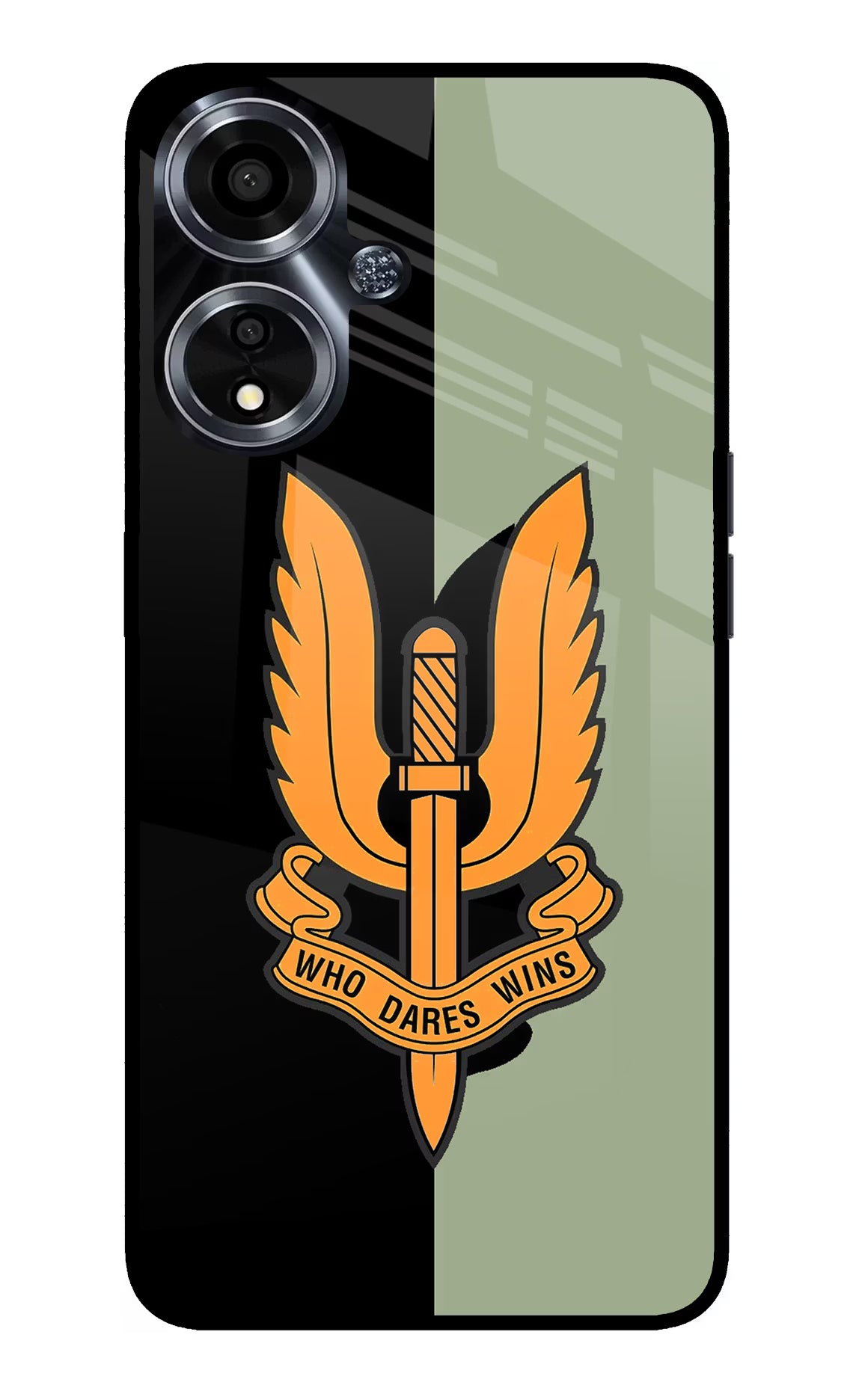 Balidan Logo Oppo A59 5G Glass Case Back Cover by Casekaro