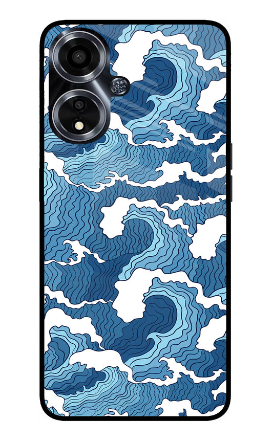Blue Waves Oppo A59 5G Glass Case