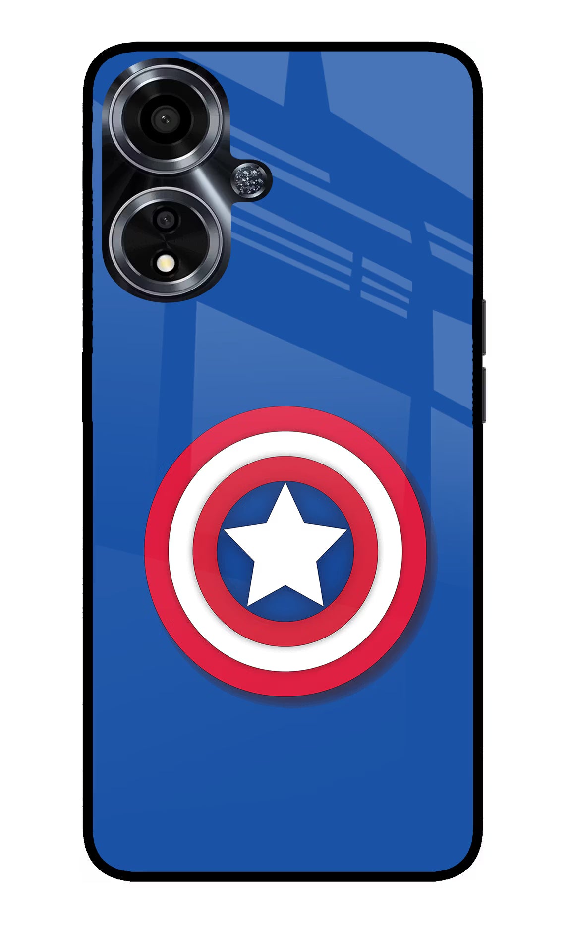 Shield Oppo A59 5G Glass Case Back Cover by Casekaro