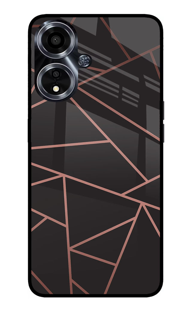 Geometric Pattern Oppo A59 5G Glass Case