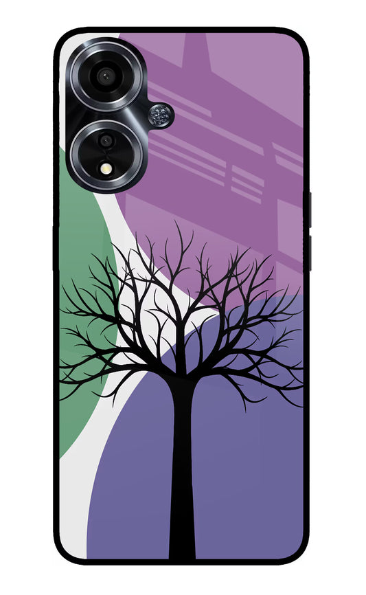 Tree Art Oppo A59 5G Glass Case