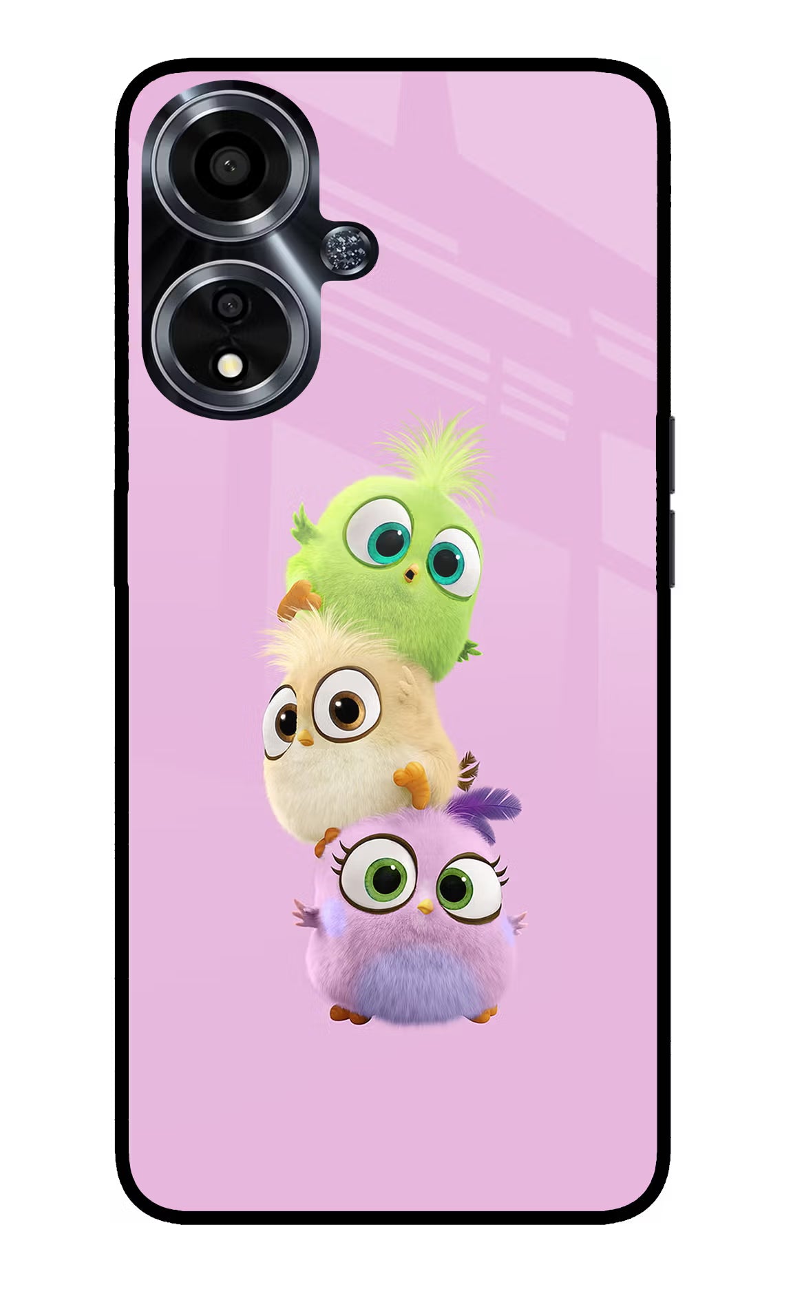 Cute Little Birds Oppo A59 5G Glass Case