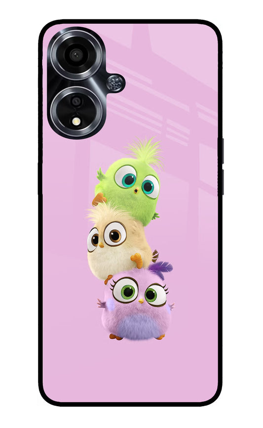 Cute Little Birds Oppo A59 5G Glass Case