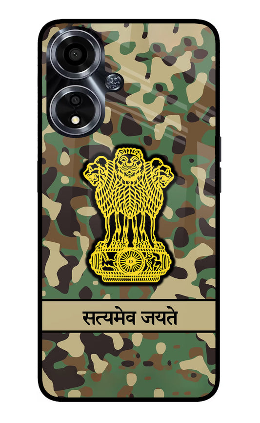 Satyamev Jayate Army Oppo A59 5G Glass Case