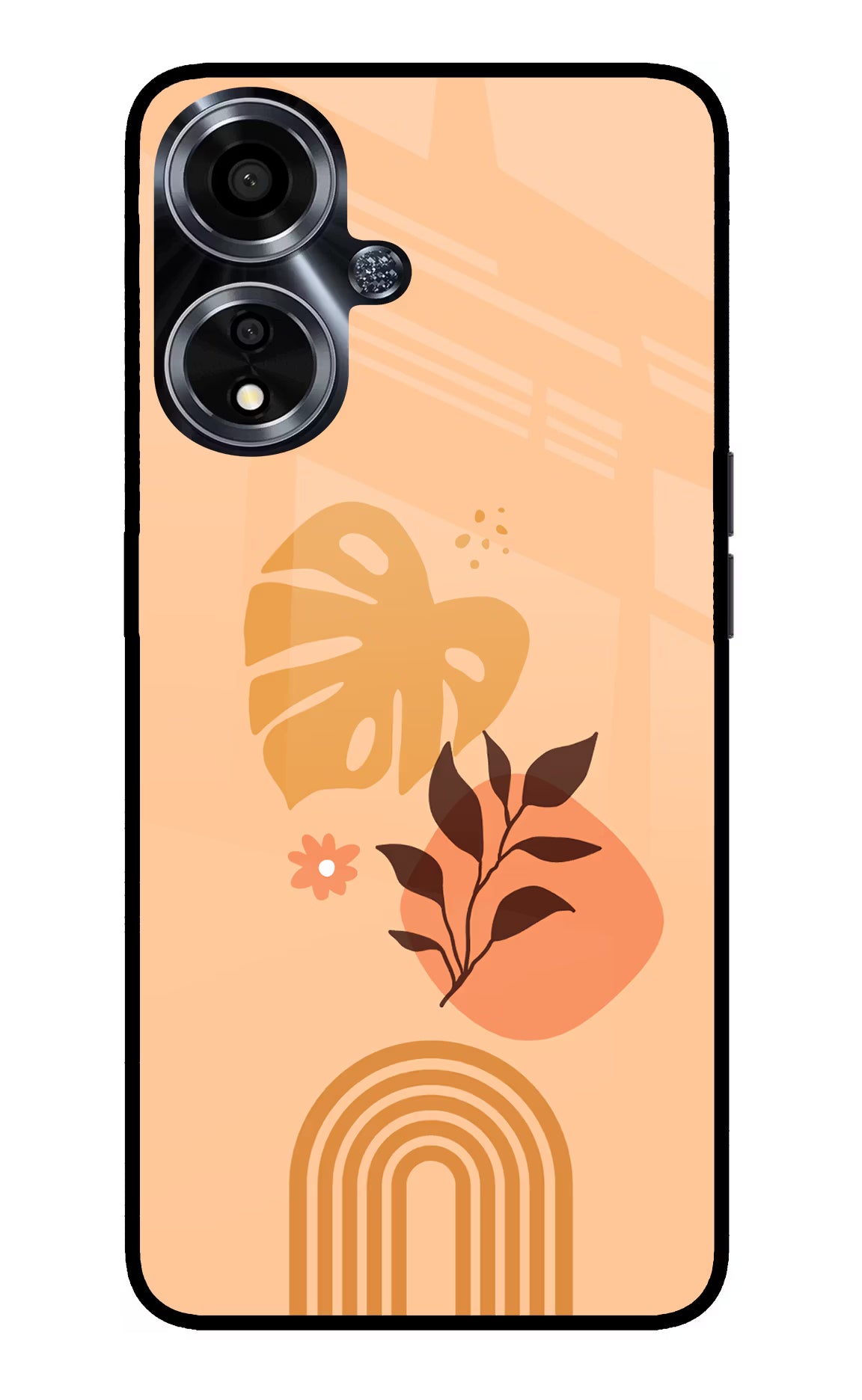Bohemian Art Oppo A59 5G Glass Case Back Cover by Casekaro