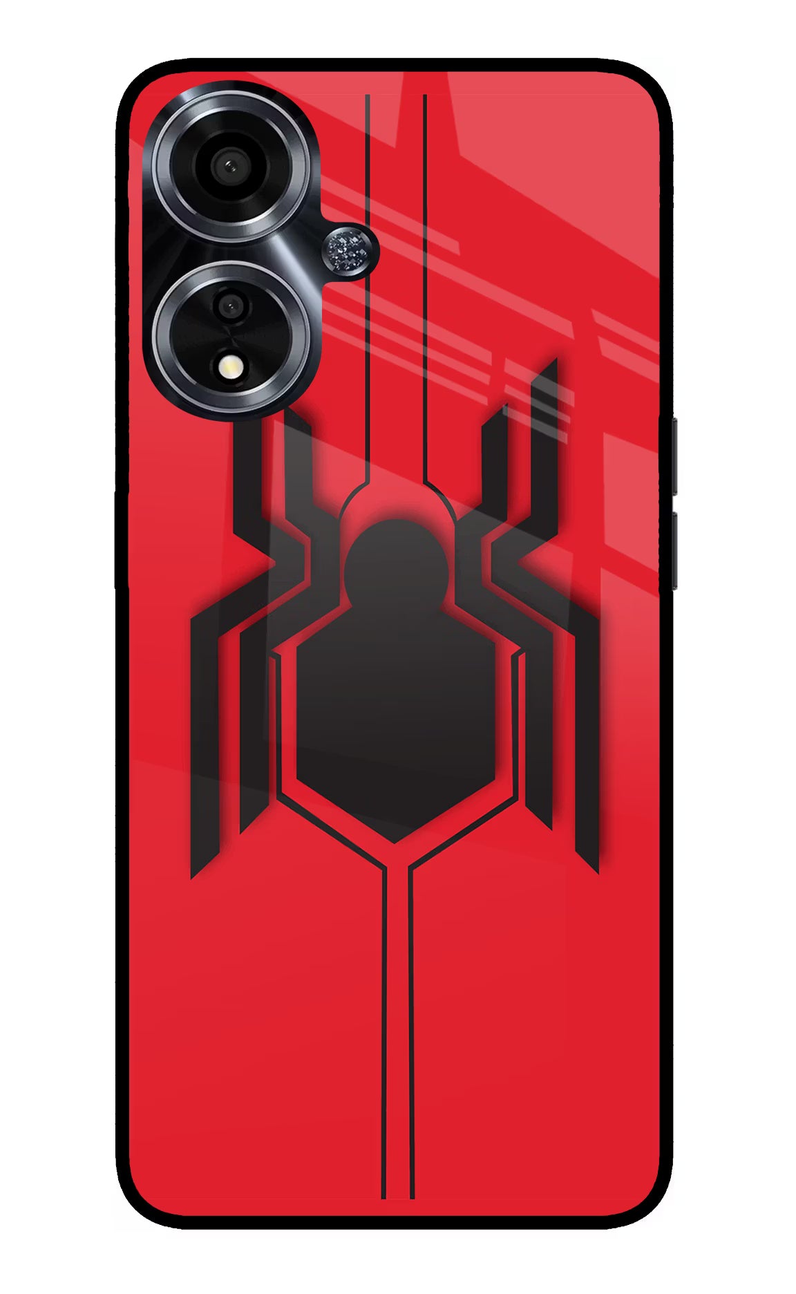 Spider Oppo A59 5G Glass Case Back Cover by Casekaro