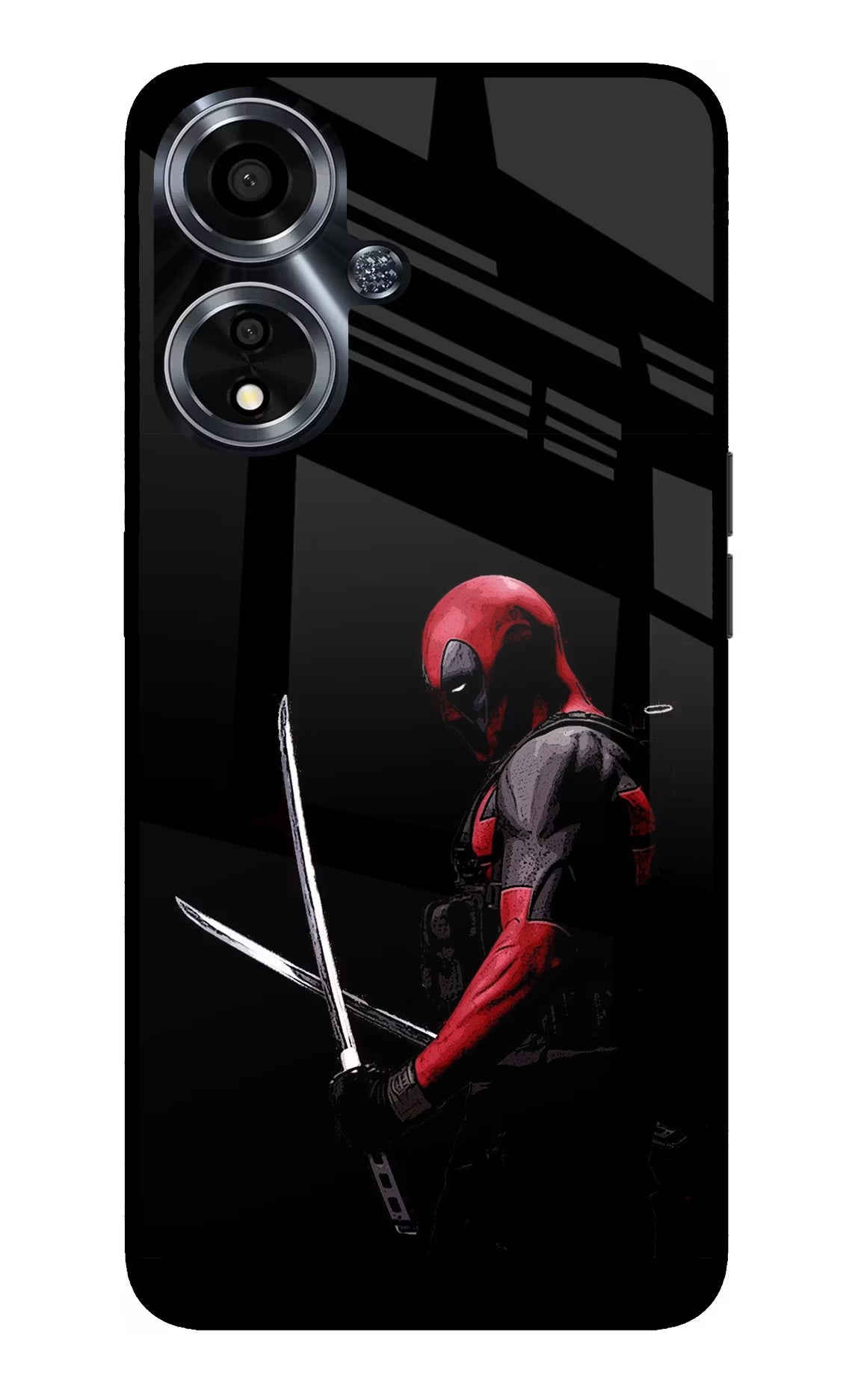 Deadpool Oppo A59 5G Glass Case Back Cover by Casekaro
