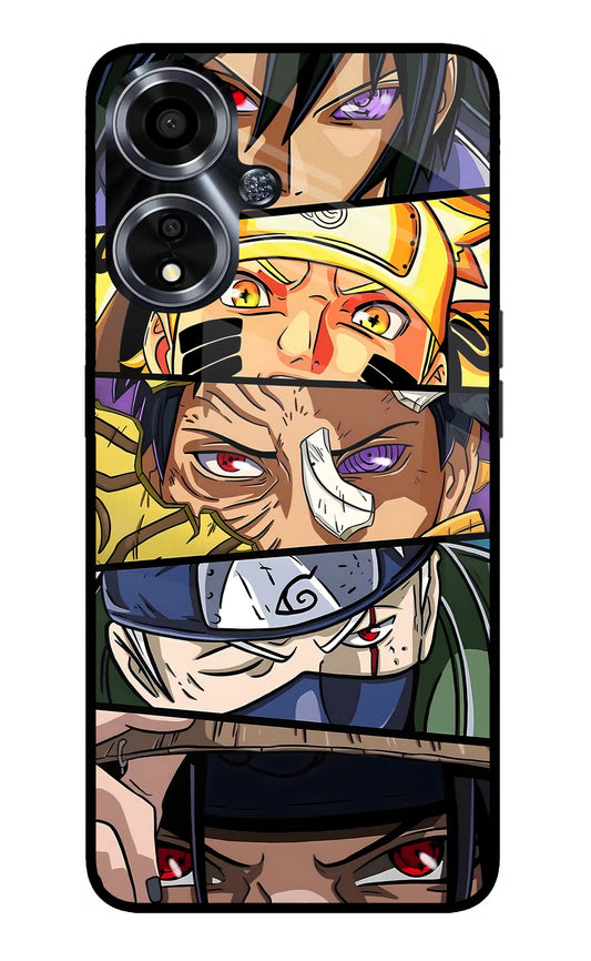 Naruto Character Oppo A59 5G Glass Case