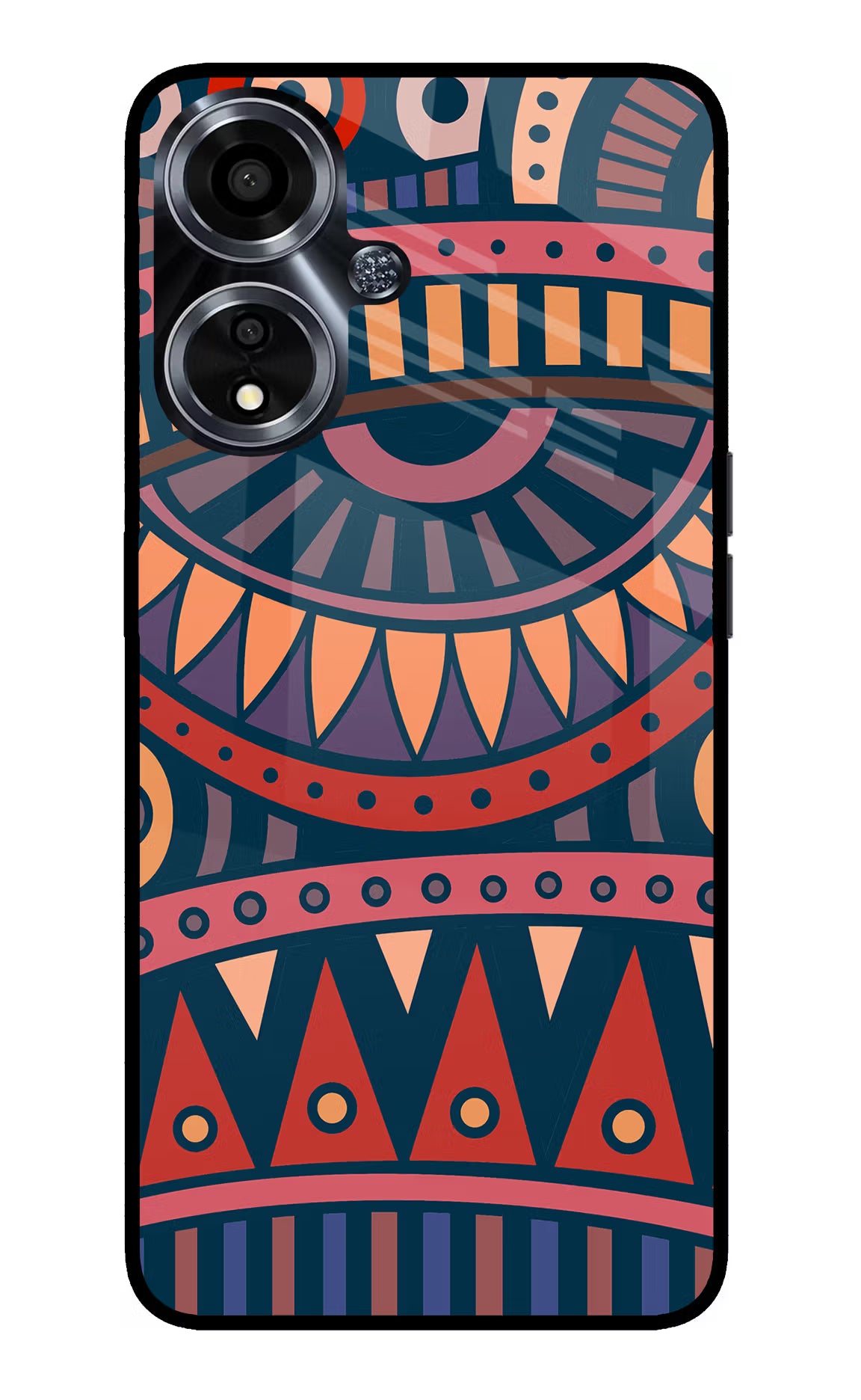 African Culture Design Oppo A59 5G Glass Case