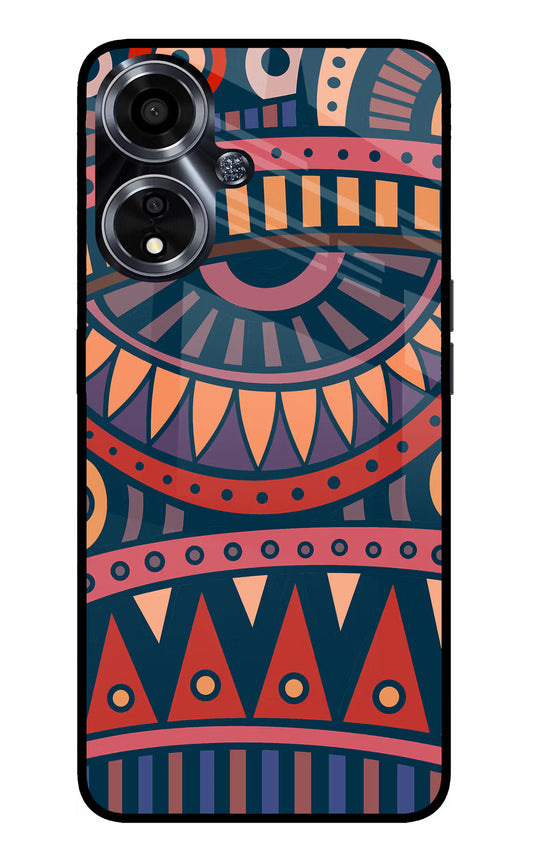 African Culture Design Oppo A59 5G Glass Case