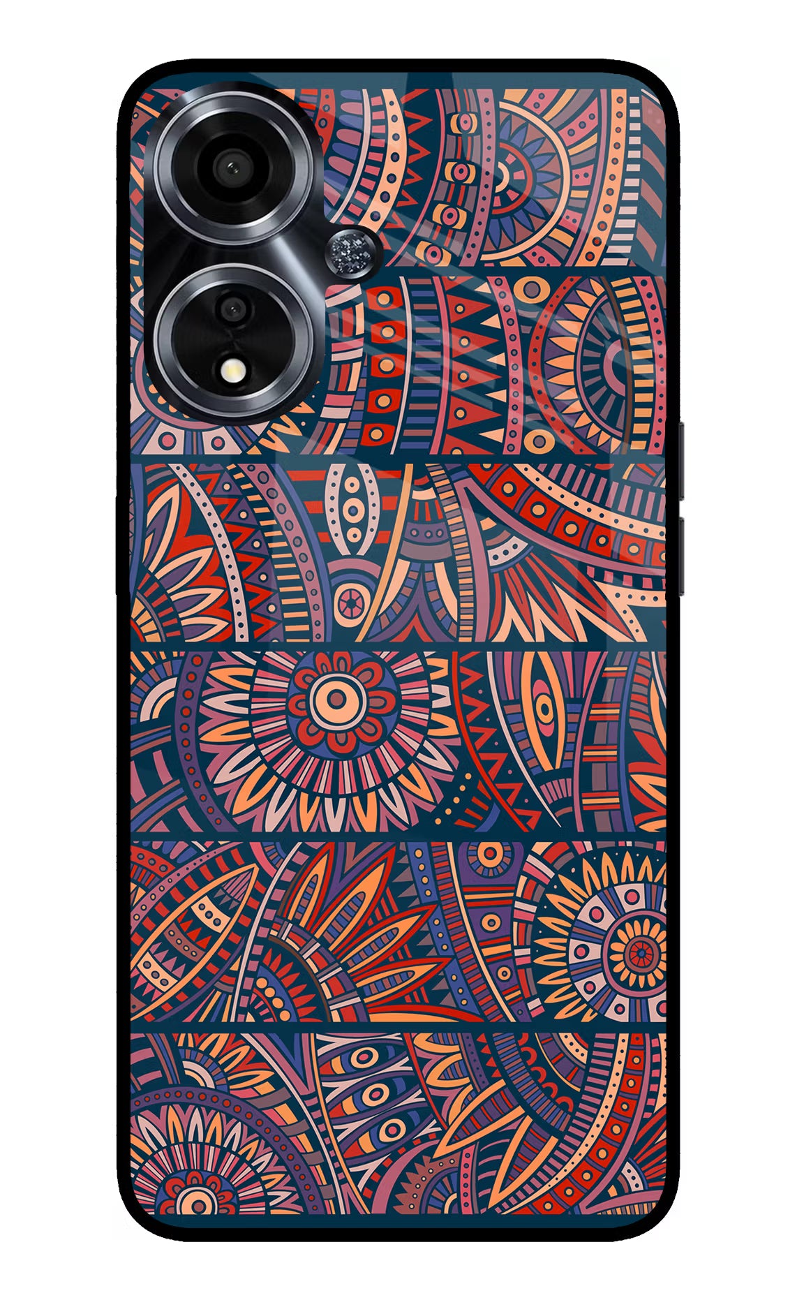 African Culture Design Oppo A59 5G Glass Case