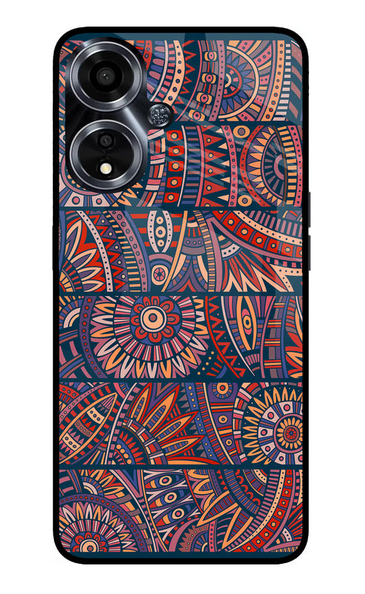 African Culture Design Oppo A59 5G Glass Case