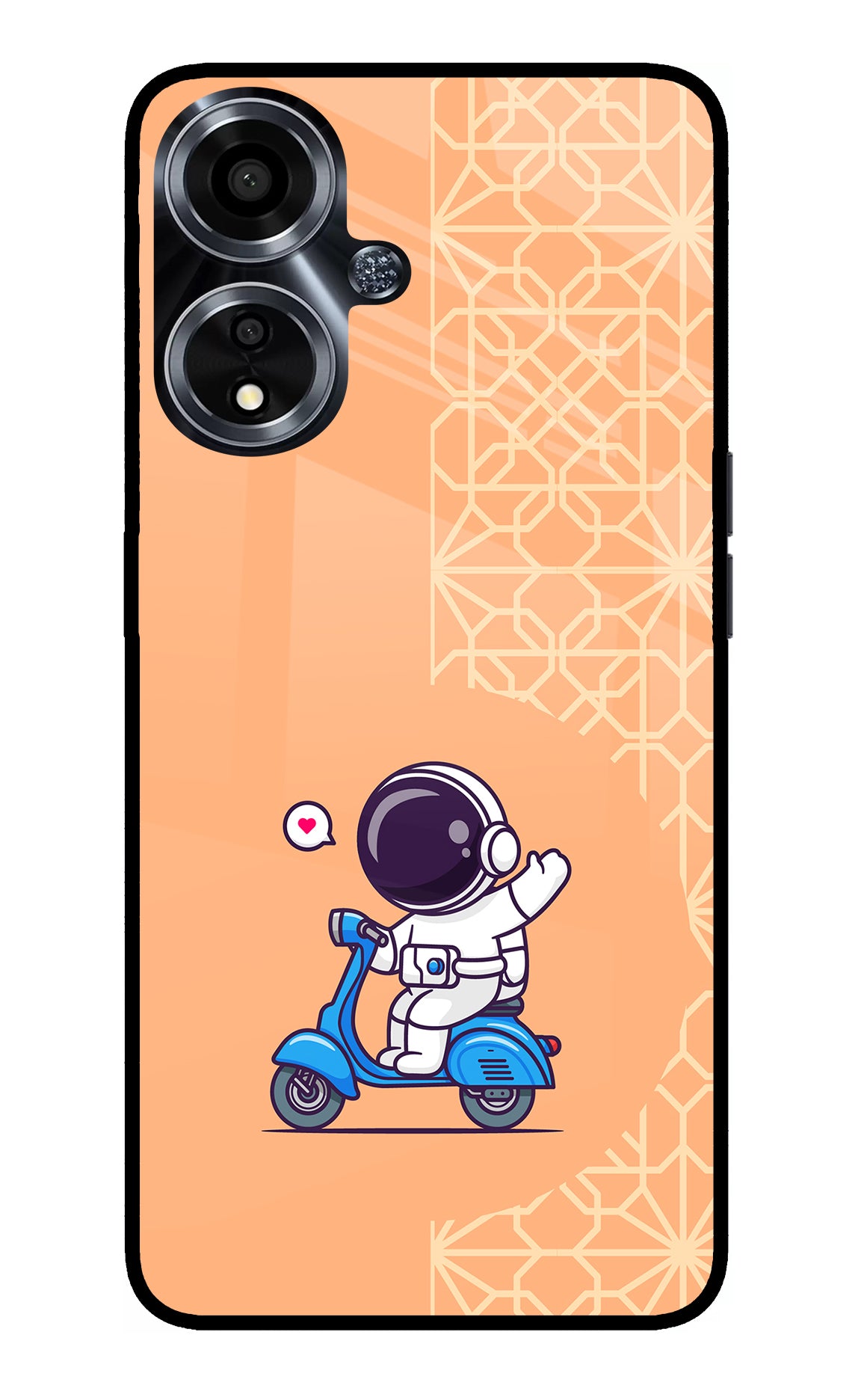 Cute Astronaut Riding Oppo A59 5G Back Cover