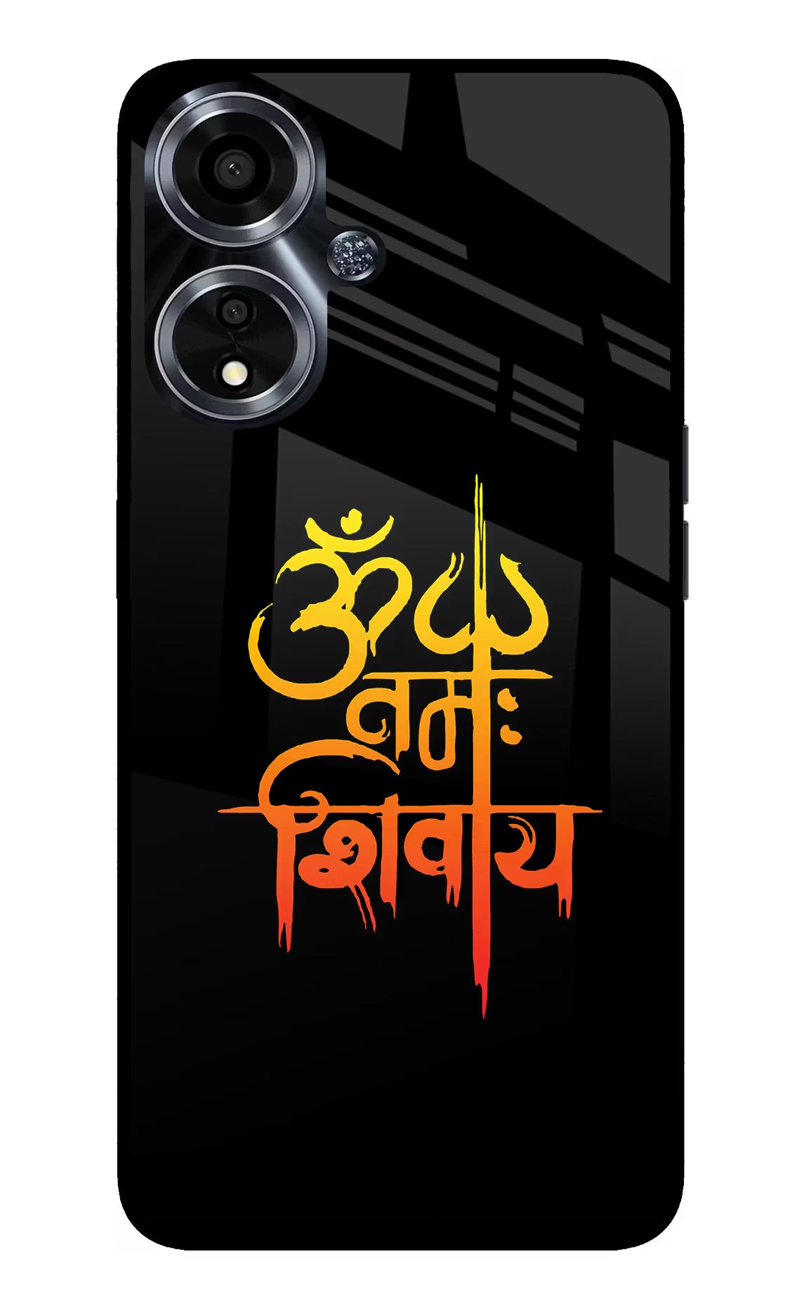 Om Namah Shivay Oppo A59 5G Glass Case Back Cover by Casekaro