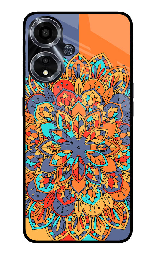 Color Mandala Oppo A59 5G Glass Case