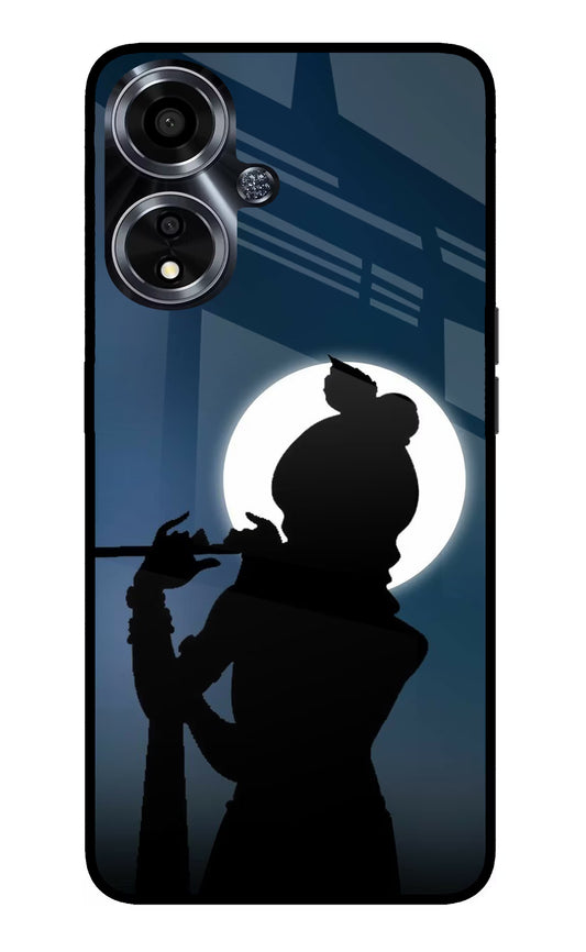 Shri Krishna Silhouette Oppo A59 5G Glass Case