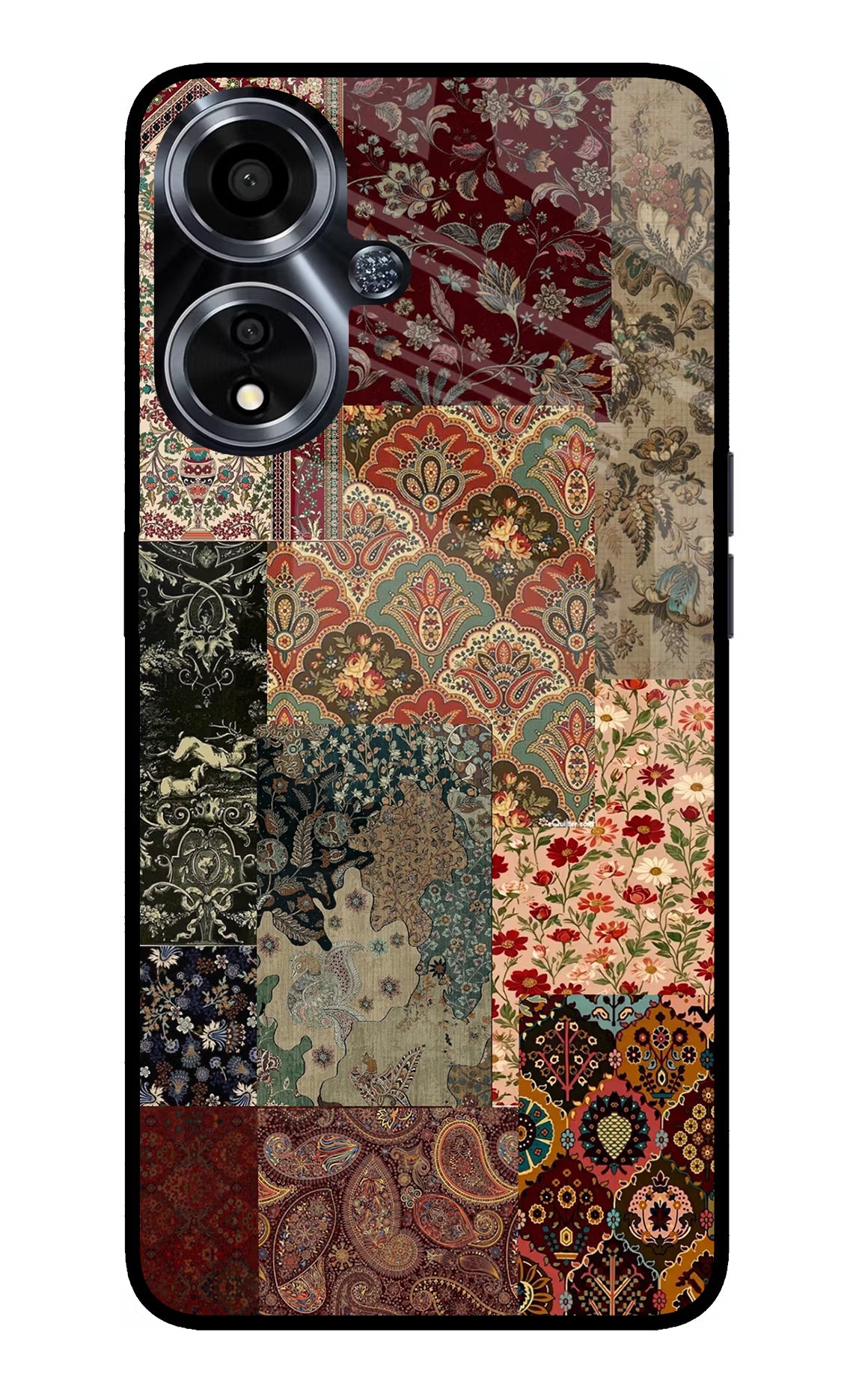 Desi Print Oppo A59 5G Glass Case Back Cover by Casekaro