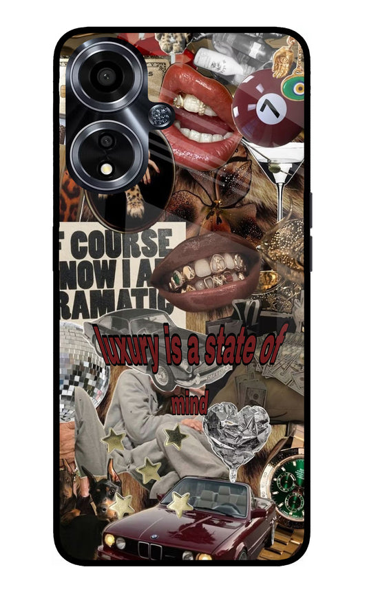 Luxury Oppo A59 5G Glass Case