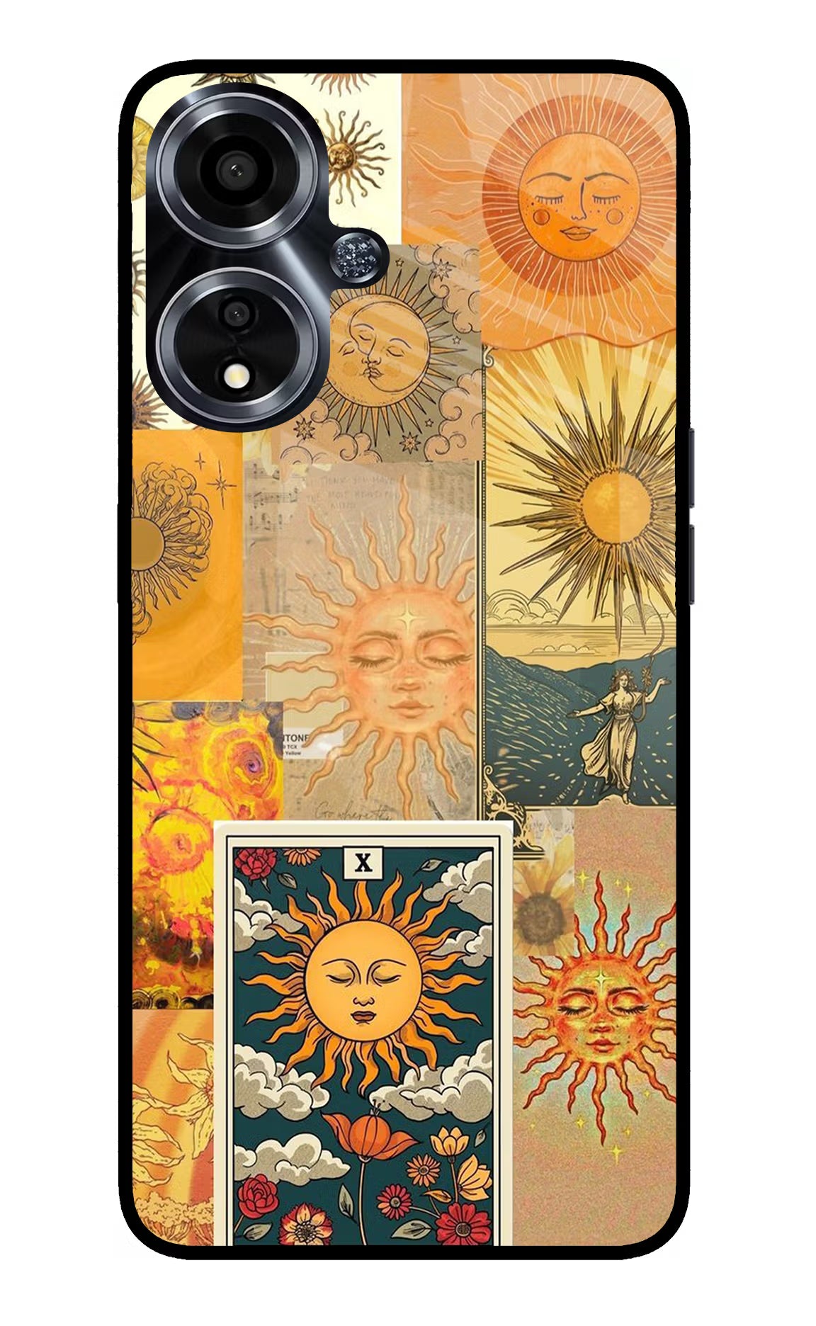 Sun Oppo A59 5G Glass Case Back Cover by Casekaro