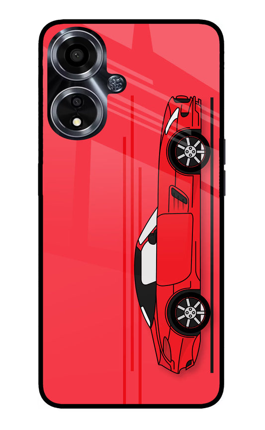 Red Velocity Oppo A59 5G Glass Case