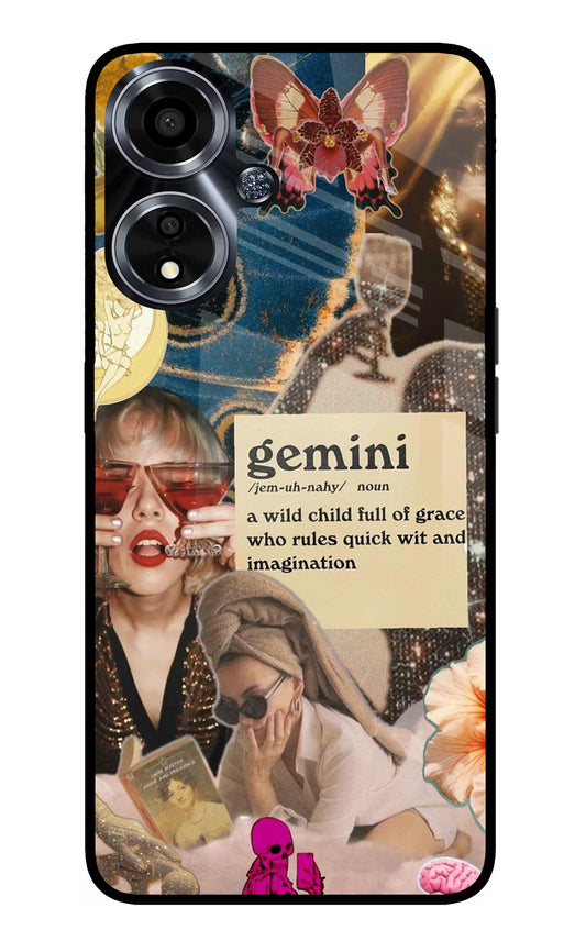 Gemini Zodiac Oppo A59 5G Glass Case