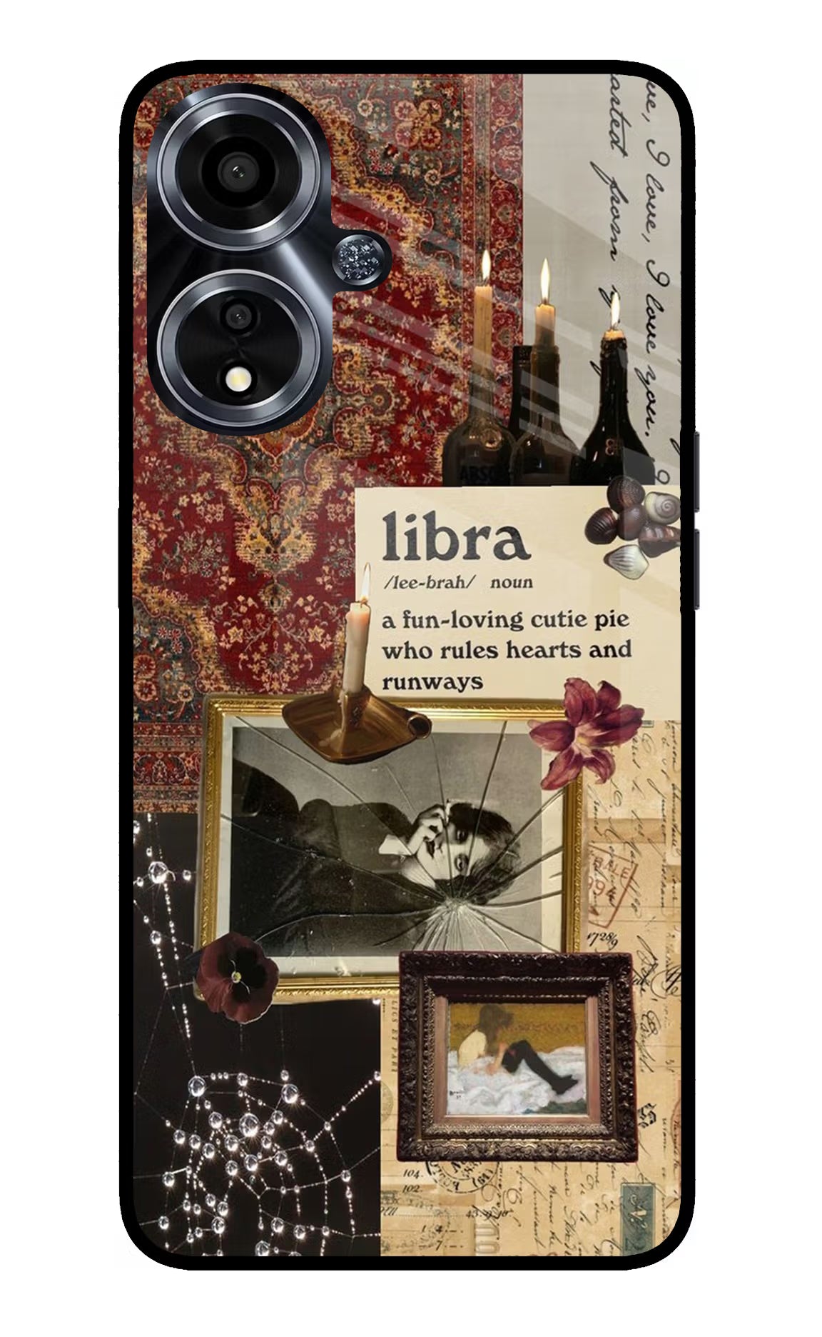 Libra Zodiac Oppo A59 5G Glass Case Back Cover by Casekaro