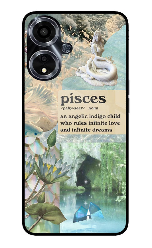 Pisces Zodiac Oppo A59 5G Glass Case