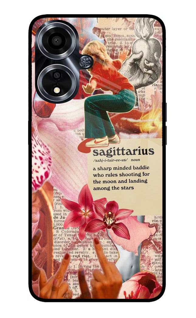 Sagittarius Zodiac Oppo A59 5G Glass Case