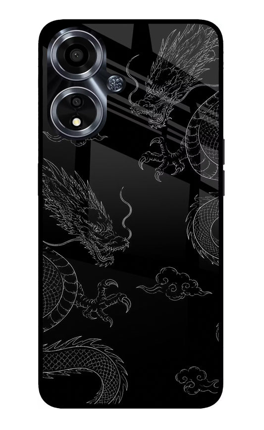 Twin Dragons Oppo A59 5G Glass Case