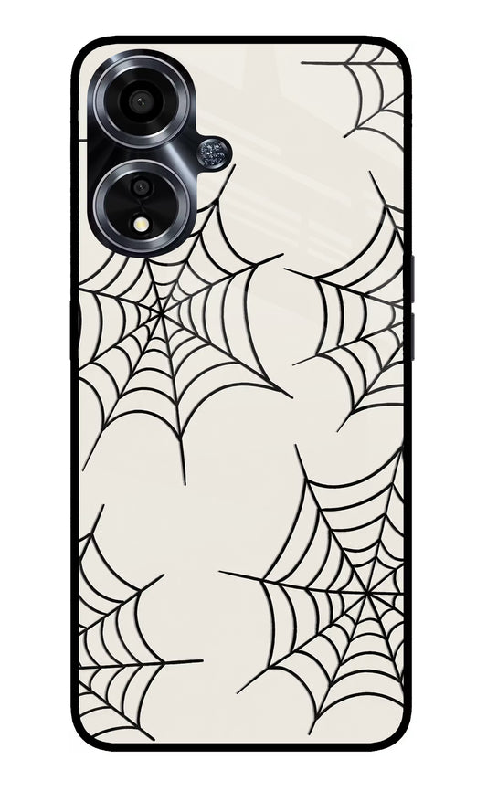 Spider Web Oppo A59 5G Glass Case