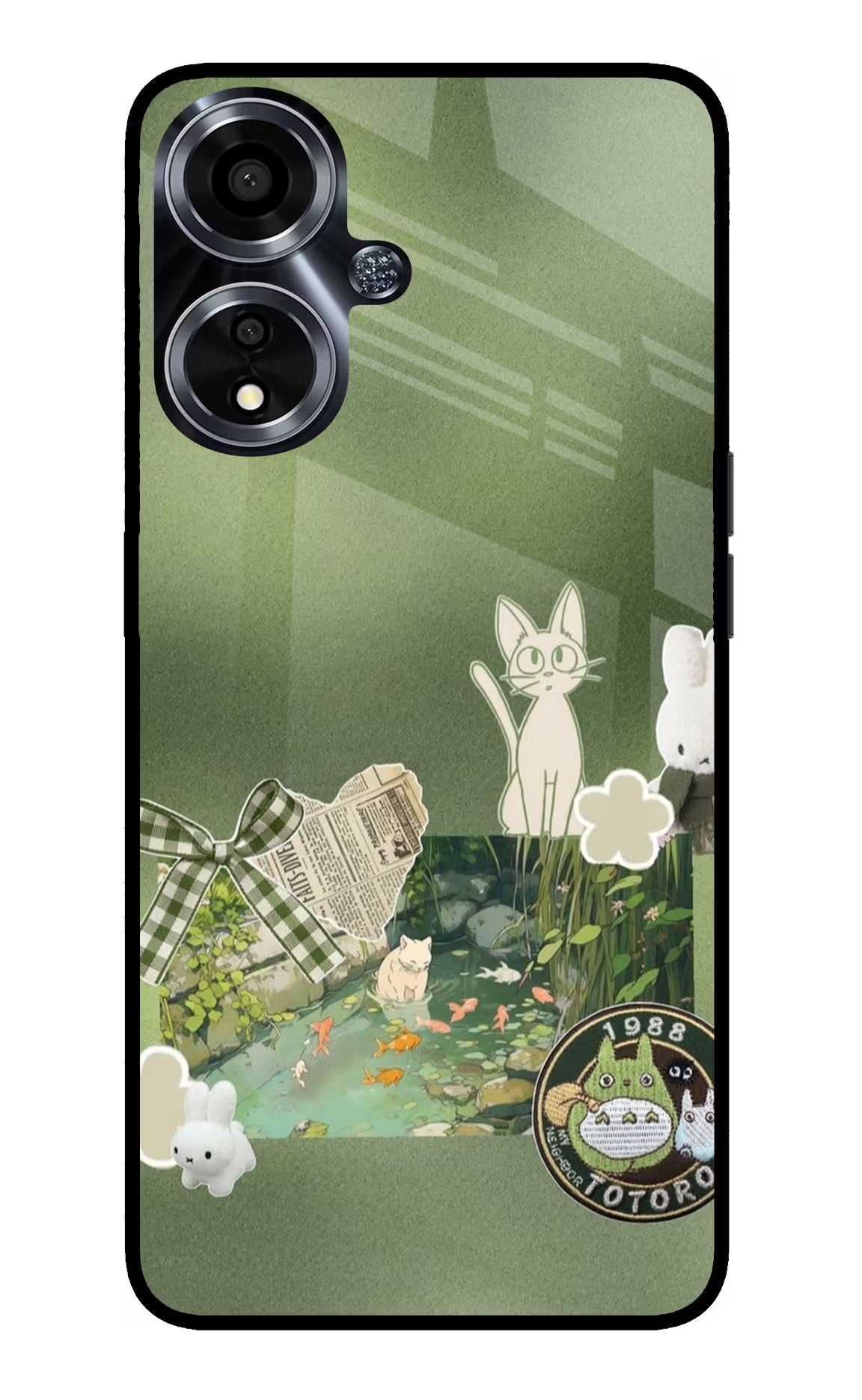 Aesthetic anime Oppo A59 5G Glass Case