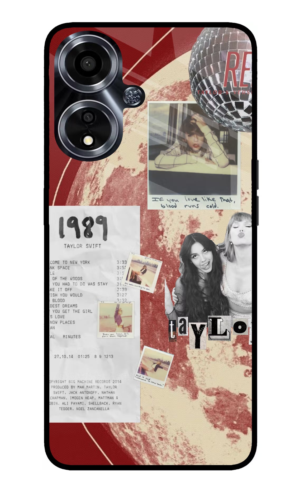 Taylor Swift Oppo A59 5G Glass Case