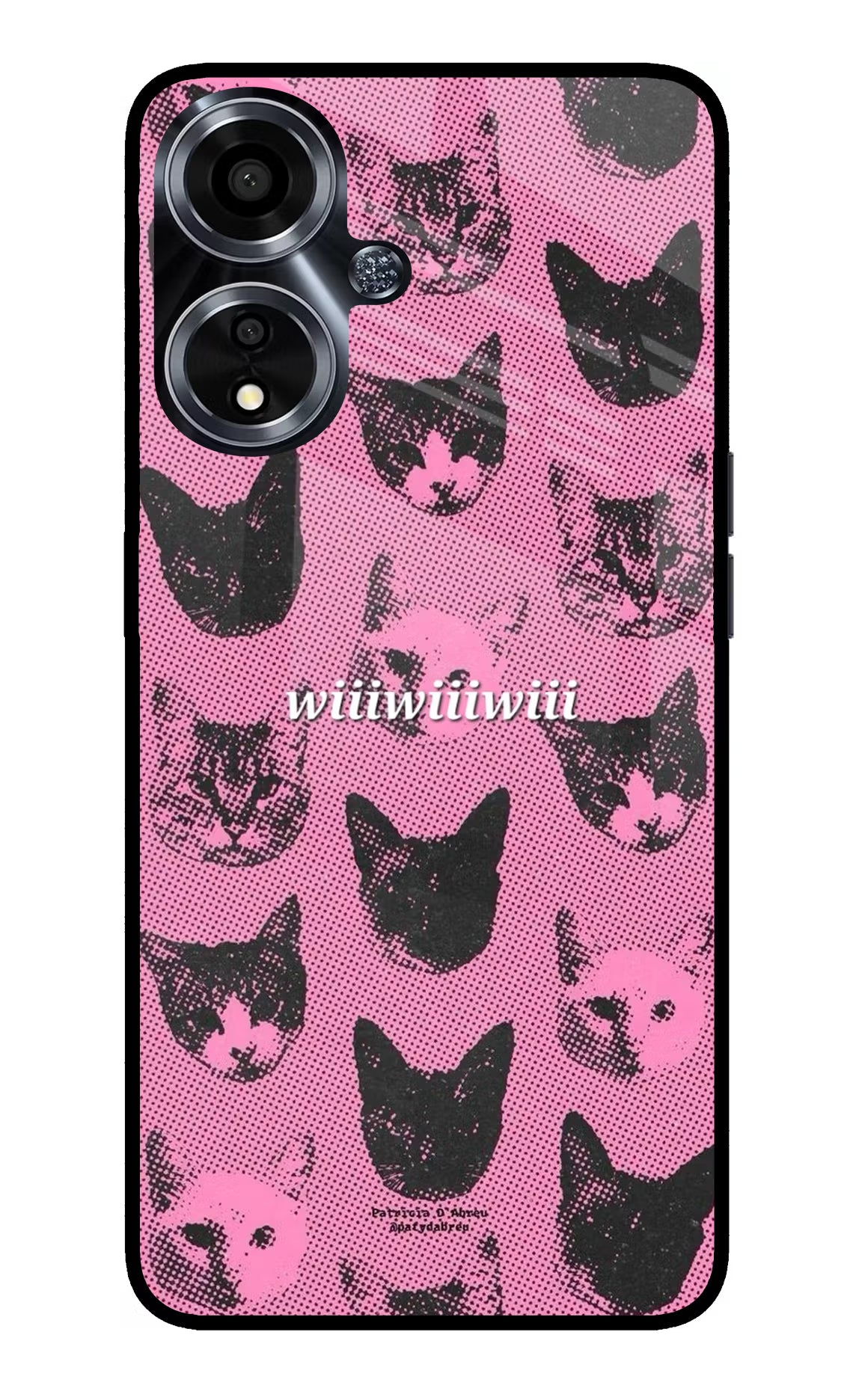 Pink Cats Oppo A59 5G Glass Case