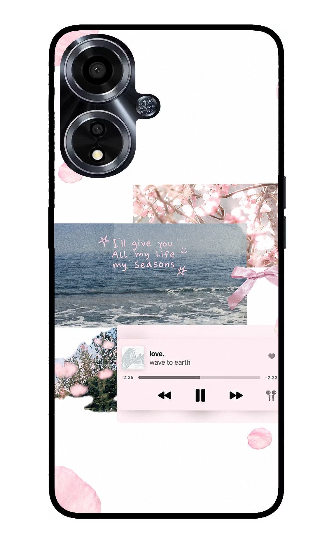 Wave to earth Oppo A59 5G Glass Case