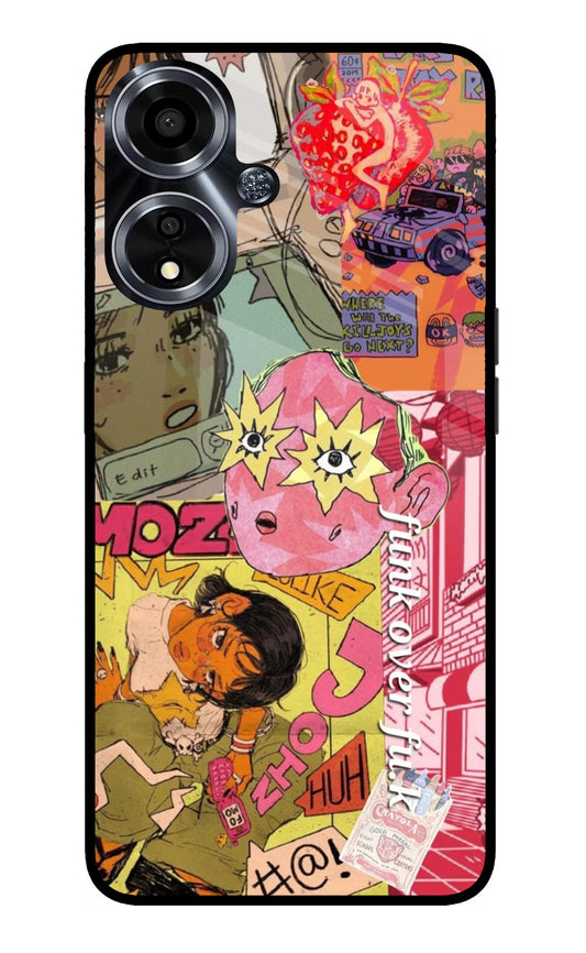 Funkover Oppo A59 5G Glass Case
