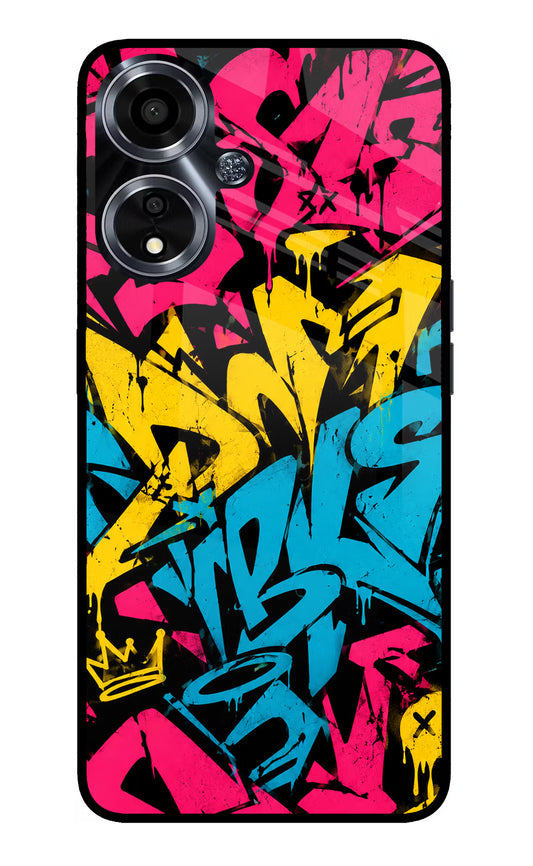 Graffiti Vibe Oppo A59 5G Glass Case