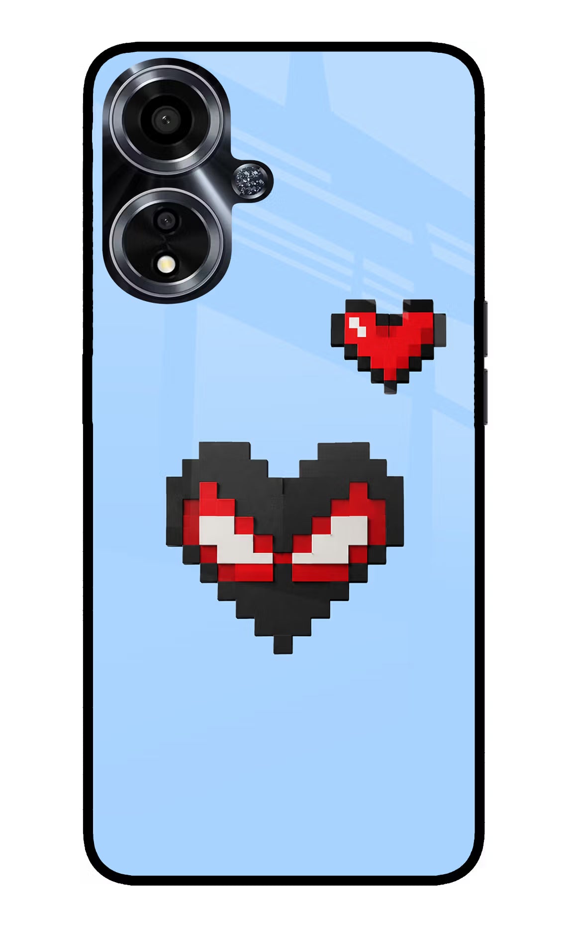 Peter Heart Oppo A59 5G Glass Case