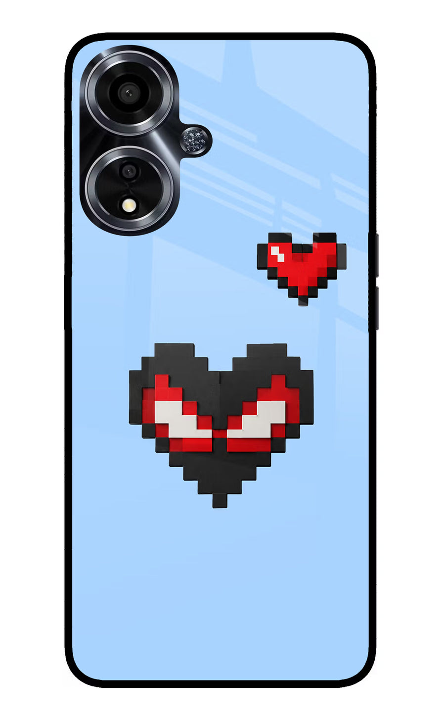 Peter Heart Oppo A59 5G Back Cover, Glass case