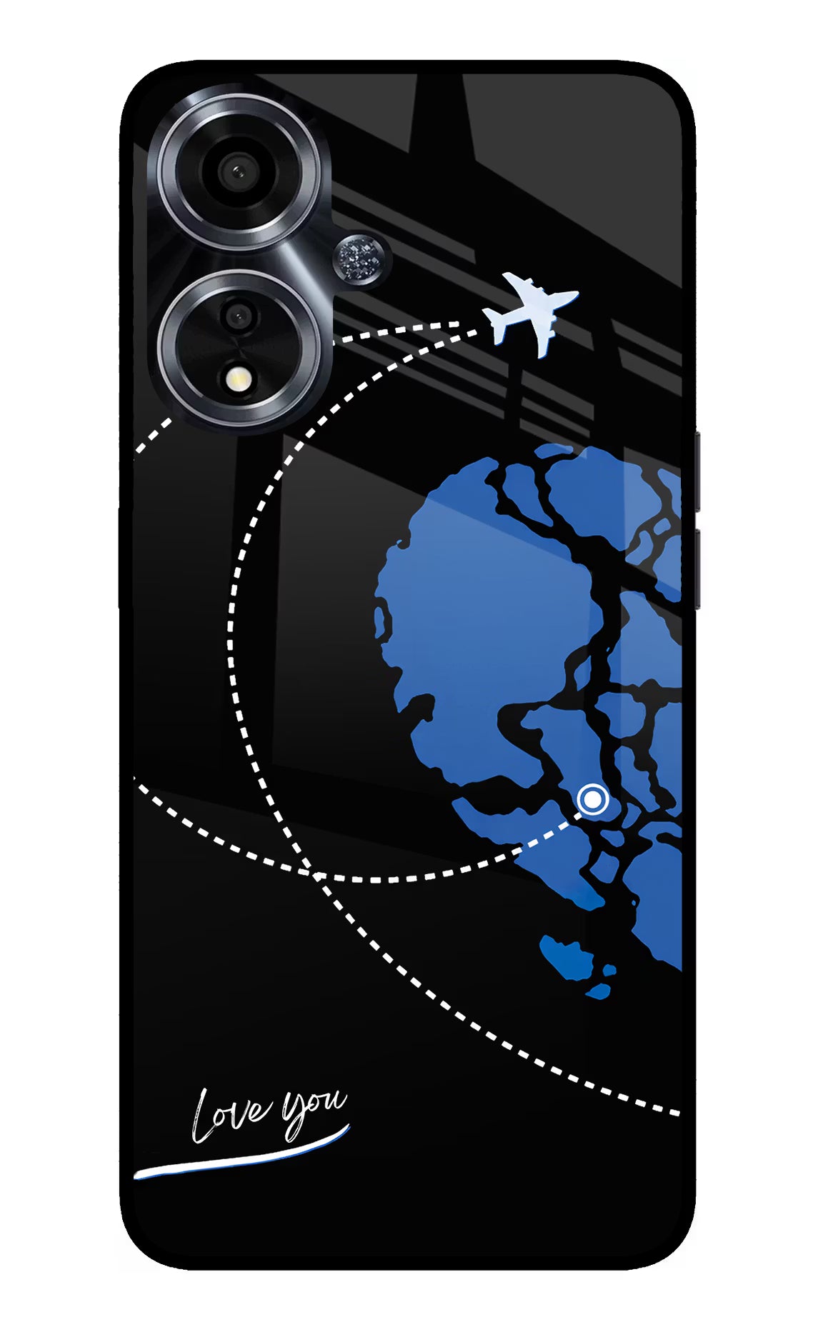 Love Orbit Oppo A59 5G Glass Case