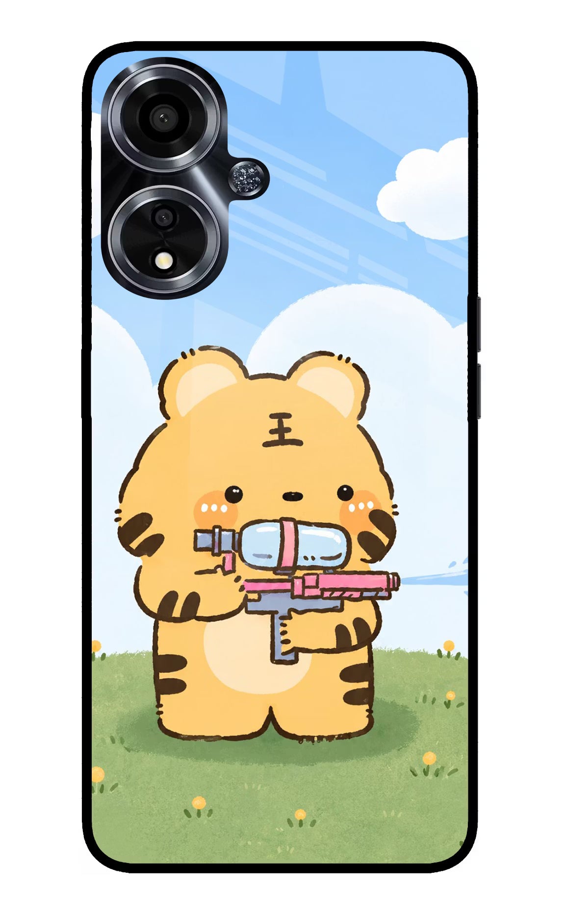Tiger Treat Oppo A59 5G Glass Case