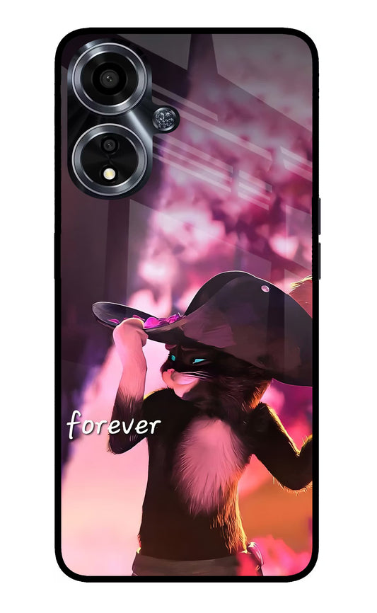 Forever Cat Oppo A59 5G Glass Case
