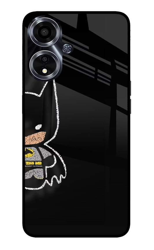 Bat Kitty Oppo A59 5G Glass Case