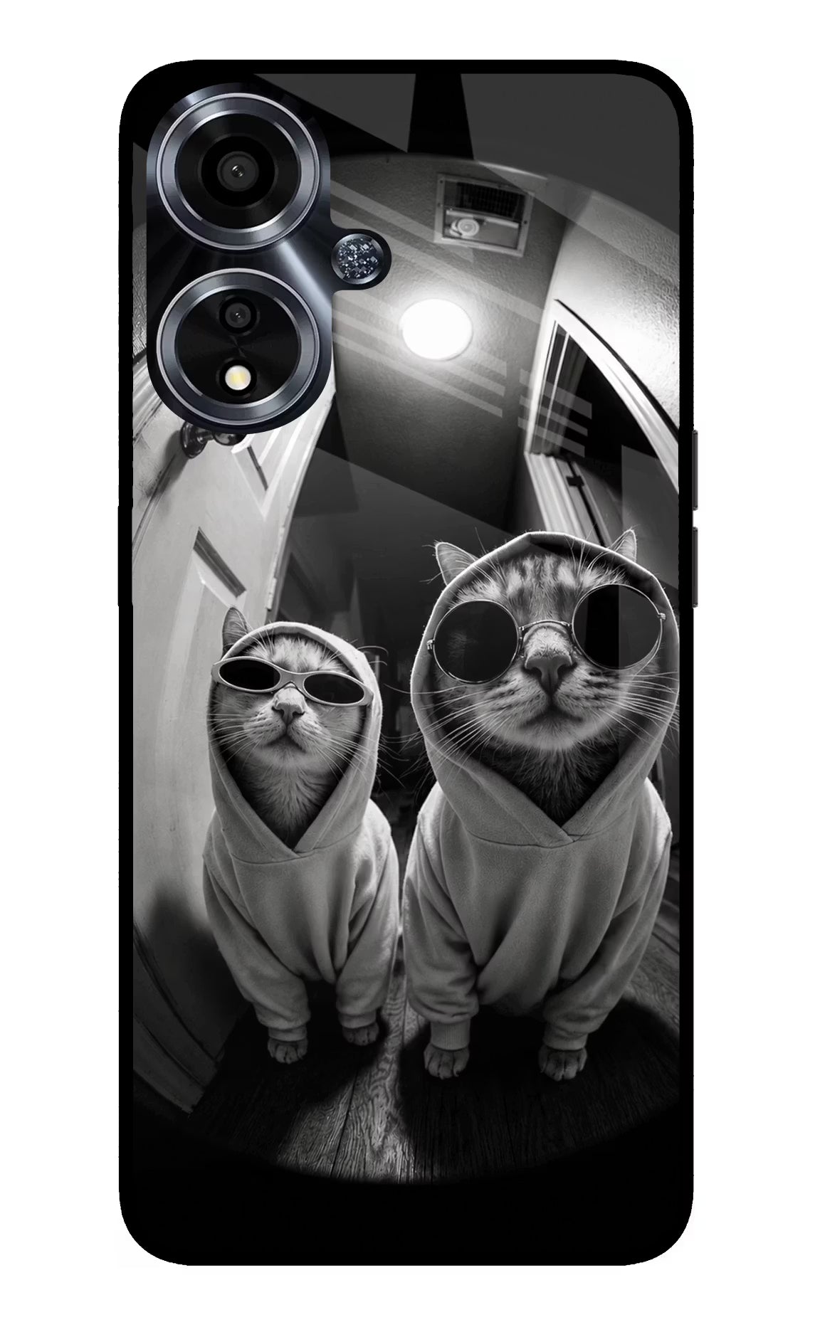 Hood Cats Oppo A59 5G Glass Case