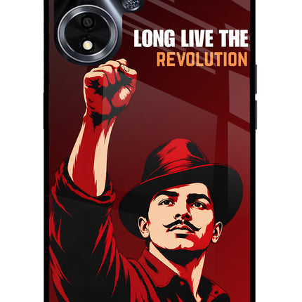 Bhagat Singh Revolution Oppo A59 5G Glass Case
