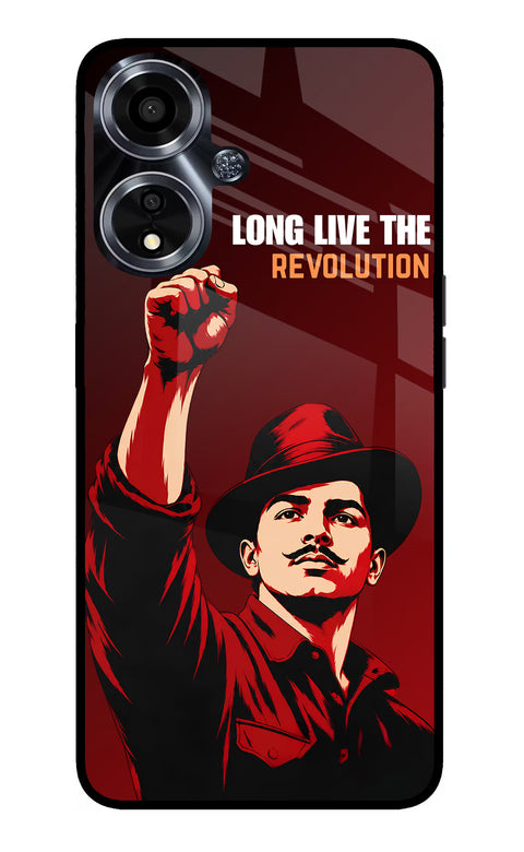 Bhagat Singh Revolution Oppo A59 5G Glass Case