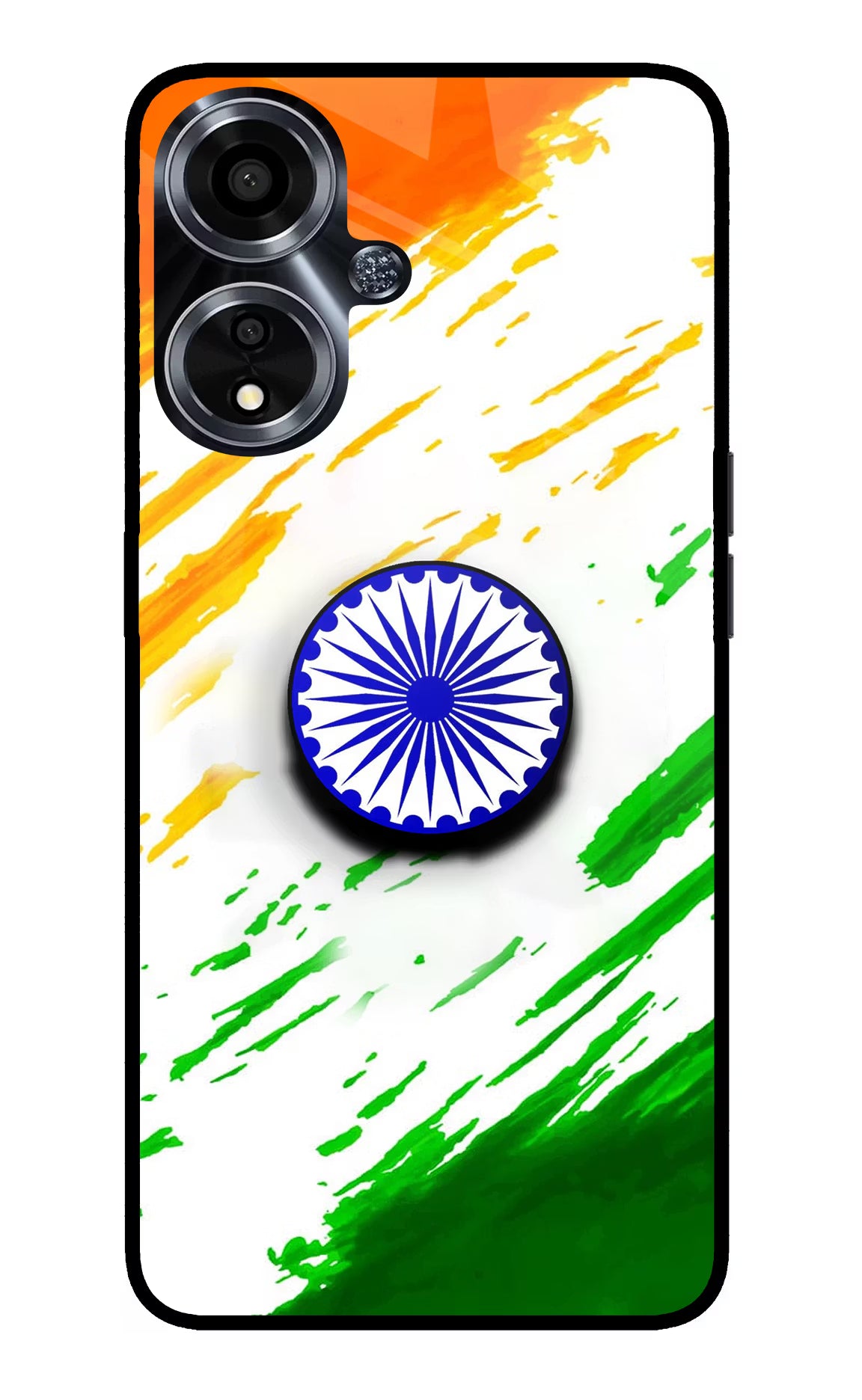 Indian Flag Ashoka Chakra Oppo A59 5G Pop Case by Casekaro