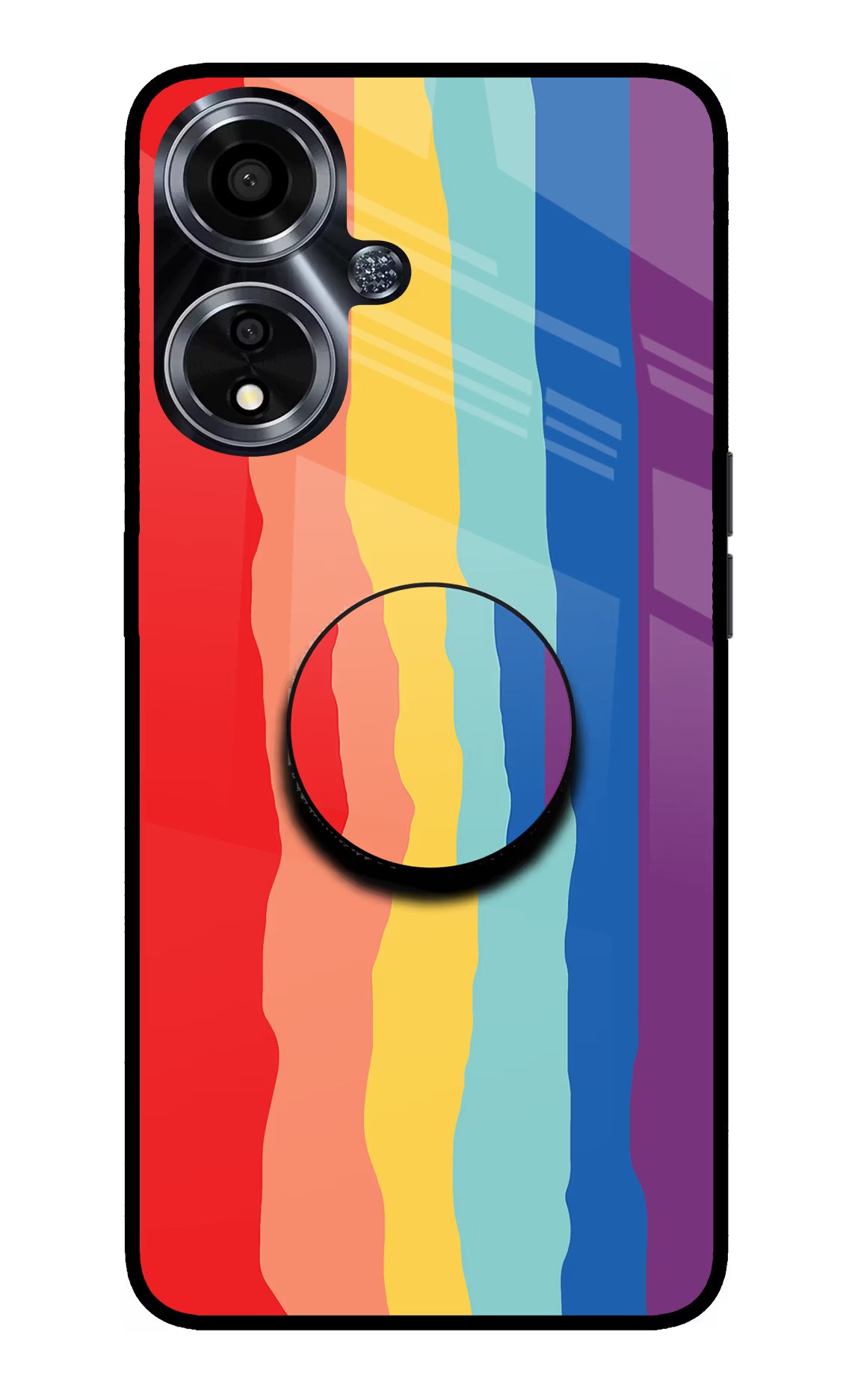 Rainbow Oppo A59 5G Pop Case by Casekaro