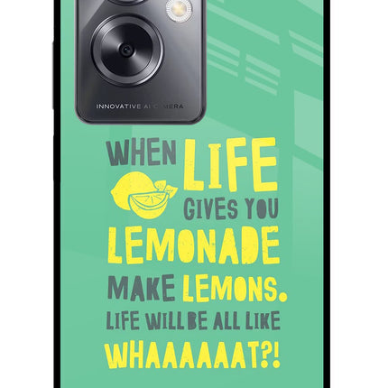Quote Oppo A79 5G Glass Case Back Cover by Casekaro
